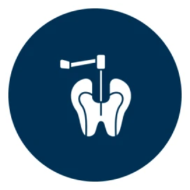 Dental root canal icon